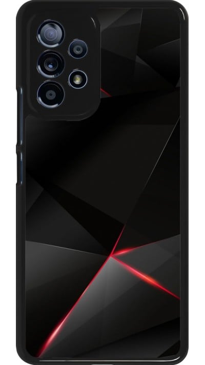 Coque Samsung Galaxy A53 5G - Black Red Lines