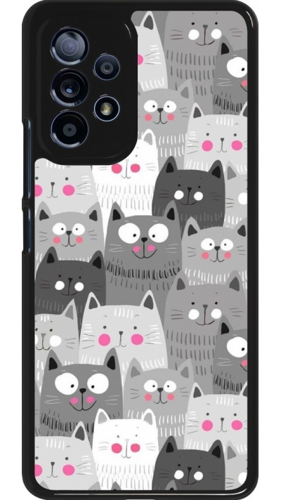 Coque Samsung Galaxy A53 5G - Chats gris troupeau