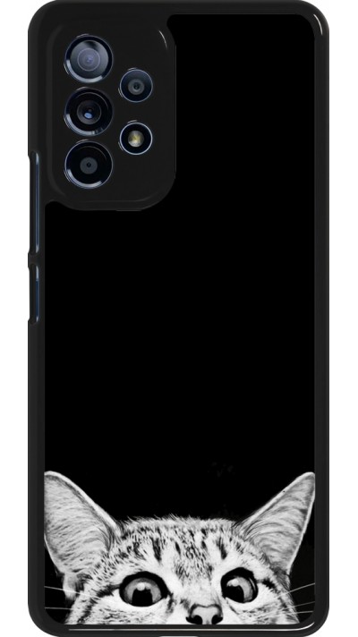Coque Samsung Galaxy A53 5G - Cat Looking Up Black