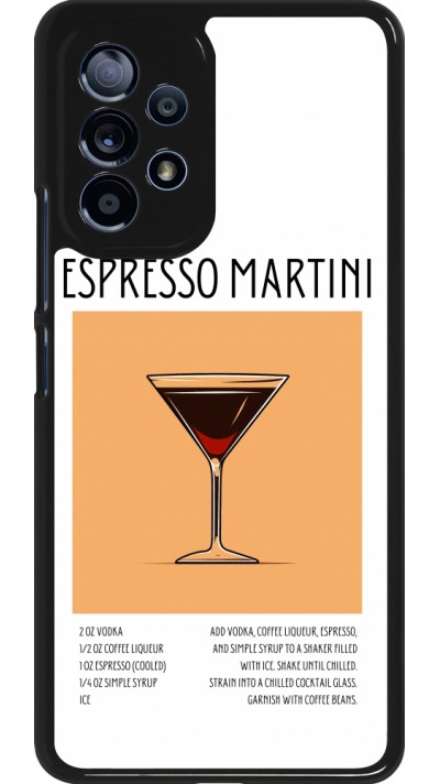 Samsung Galaxy A53 5G Case Hülle - Cocktail Rezept Espresso Martini