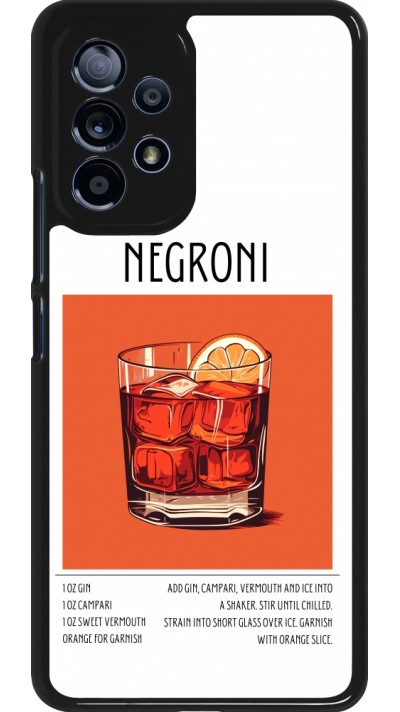 Samsung Galaxy A53 5G Case Hülle - Cocktail Rezept Negroni
