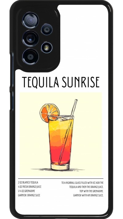 Samsung Galaxy A53 5G Case Hülle - Cocktail Rezept Tequila Sunrise