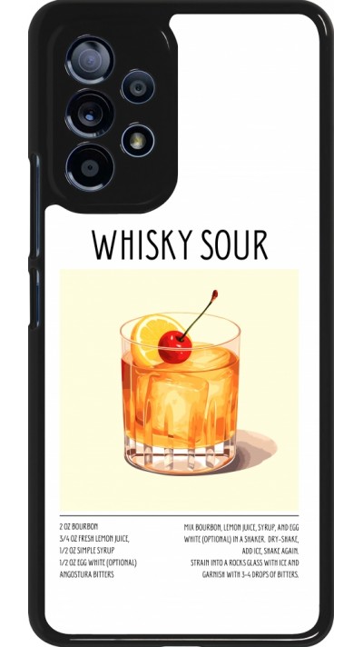 Samsung Galaxy A53 5G Case Hülle - Cocktail Rezept Whisky Sour
