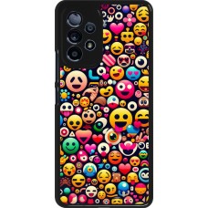 Samsung Galaxy A53 5G Case Hülle - Emoji Mix Farbe