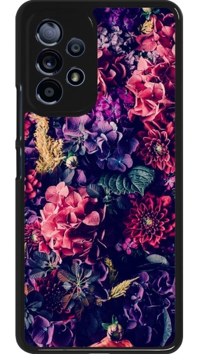 Samsung Galaxy A53 5G Case Hülle - Flowers Dark