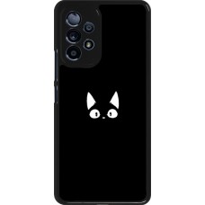 Samsung Galaxy A53 5G Case Hülle - Funny cat on black