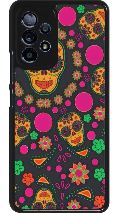 Samsung Galaxy A53 5G Case Hülle - Halloween 22 colorful mexican skulls