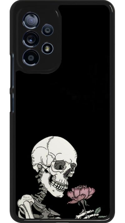 Samsung Galaxy A53 5G Case Hülle - Halloween 2023 rose and skeleton
