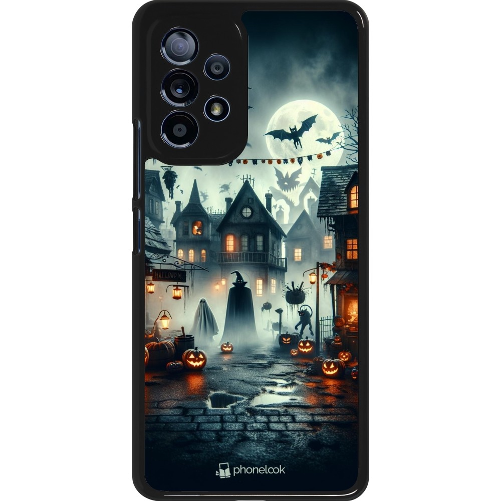 Samsung Galaxy A53 5G Case Hülle - Halloween Spukstadt