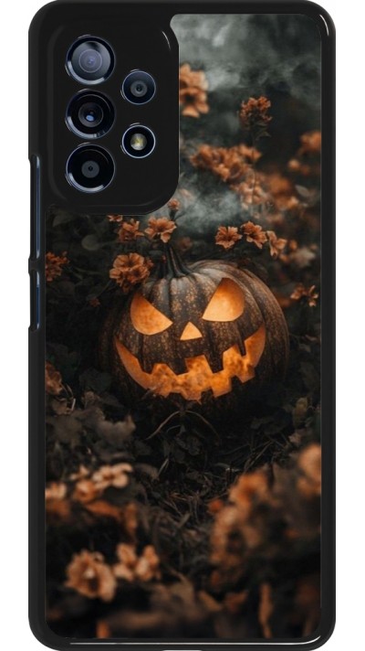 Coque Samsung Galaxy A53 5G - Halloween 2025 Pumpkin with flowers