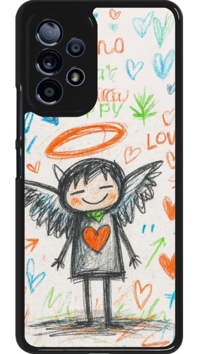 Samsung Galaxy A53 5G Case Hülle - Little Angel Sketch Love