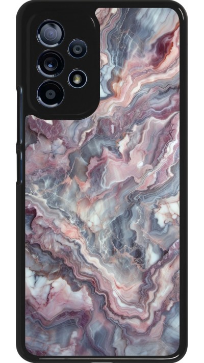 Samsung Galaxy A53 5G Case Hülle - Violetter silberner Marmor