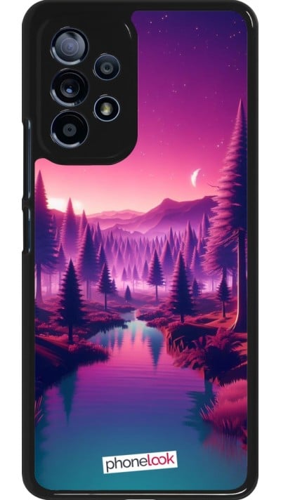 Samsung Galaxy A53 5G Case Hülle - Lila-rosa Landschaft