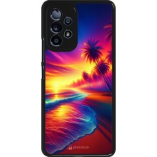 Coque Samsung Galaxy A53 5G - Plage coucher soleil flashy