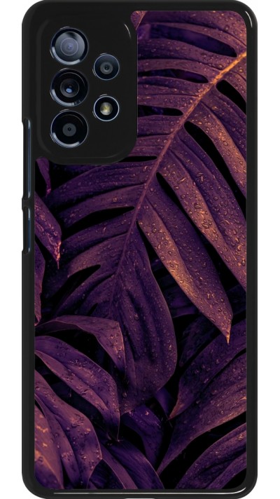 Coque Samsung Galaxy A53 5G - Purple Light Leaves
