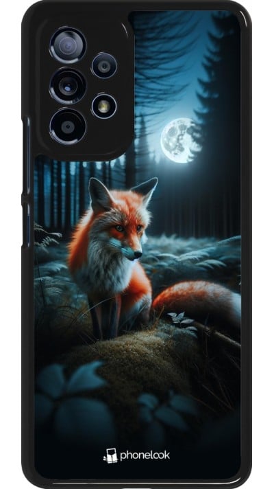 Coque Samsung Galaxy A53 5G - Renard lune forêt