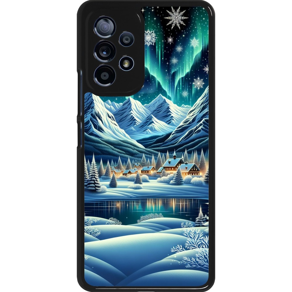 Coque Samsung Galaxy A53 5G - Snowy Mountain Village Lake night