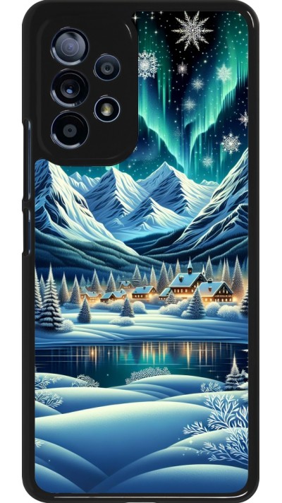 Coque Samsung Galaxy A53 5G - Snowy Mountain Village Lake night