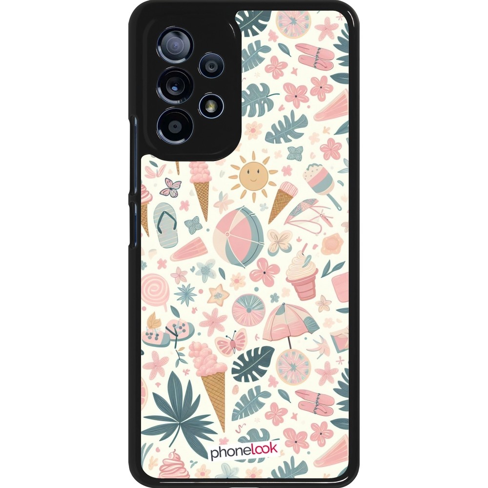 Samsung Galaxy A53 5G Case Hülle - Sommer Pink Muster