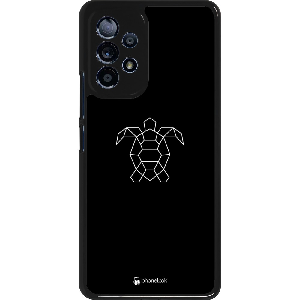 Coque Samsung Galaxy A53 5G - Turtles lines on black