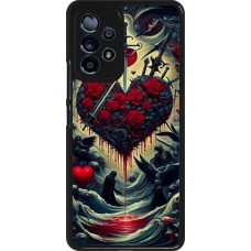 Samsung Galaxy A53 5G Case Hülle - Dunkle Liebe Herz Blut
