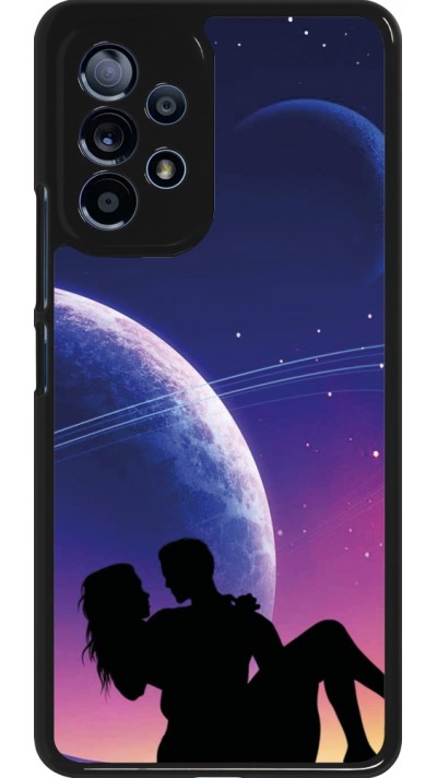 Coque Samsung Galaxy A53 5G - Valentine 2023 couple love to the moon