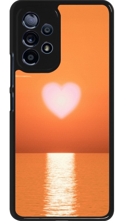 Coque Samsung Galaxy A53 5G - Valentine 2023 heart orange sea