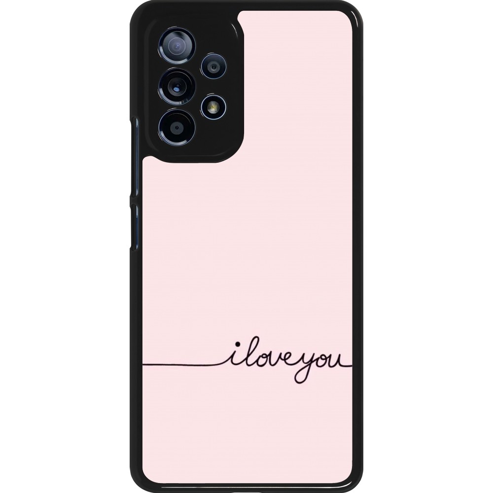 Samsung Galaxy A53 5G Case Hülle - Valentine 2023 i love you writing