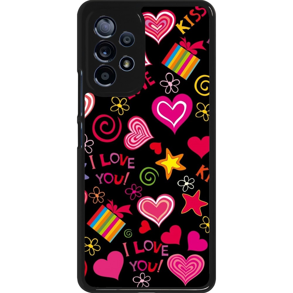 Samsung Galaxy A53 5G Case Hülle - Valentine 2023 love symbols