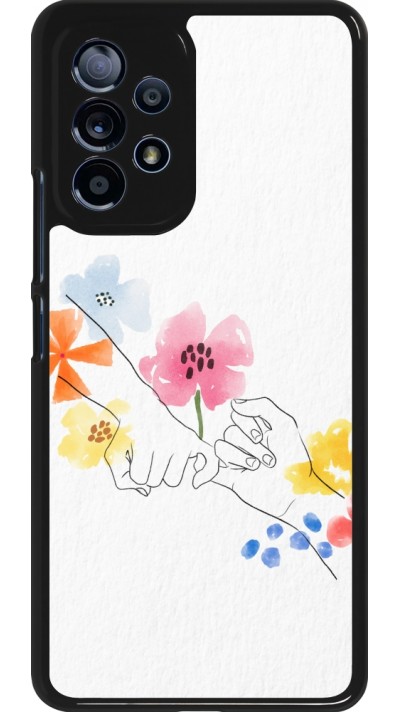 Coque Samsung Galaxy A53 5G - Valentine 2023 pinky promess flowers