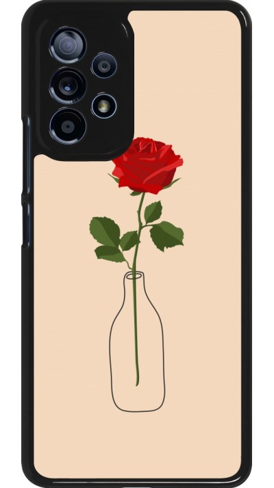 Coque Samsung Galaxy A53 5G - Valentine 2023 single rose in a bottle