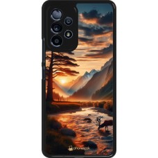 Samsung Galaxy A53 5G Case Hülle - Tal Sonnenuntergang Hirsch Baum