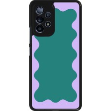 Samsung Galaxy A53 5G Case Hülle - Wavy Rectangle Green Purple