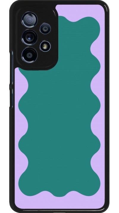 Coque Samsung Galaxy A53 5G - Wavy Rectangle Green Purple