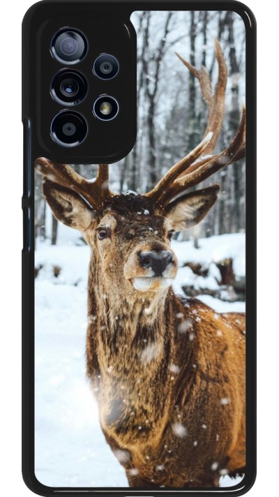 Coque Samsung Galaxy A53 5G - Winter 22 Cerf sous la neige