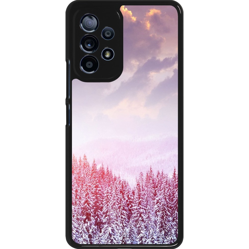 Samsung Galaxy A53 5G Case Hülle - Winter 22 Pink Forest