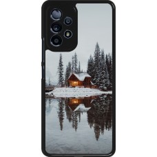 Samsung Galaxy A53 5G Case Hülle - Winter 25 Winter house forest afternoon