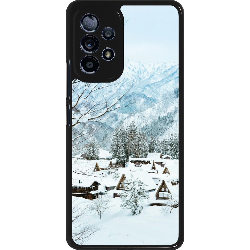 Samsung Galaxy A53 5G Case Hülle - Winter 25 Winter snowy landscape