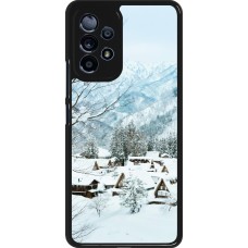 Samsung Galaxy A53 5G Case Hülle - Winter 25 Winter snowy landscape