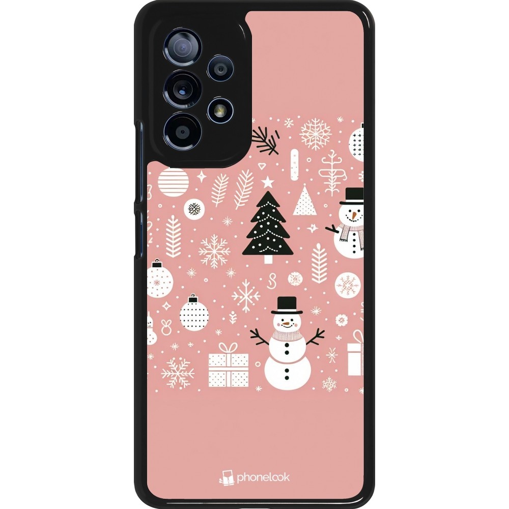 Samsung Galaxy A53 5G Case Hülle - Weihnachten 2024 Rose Schneemann Weihnachten