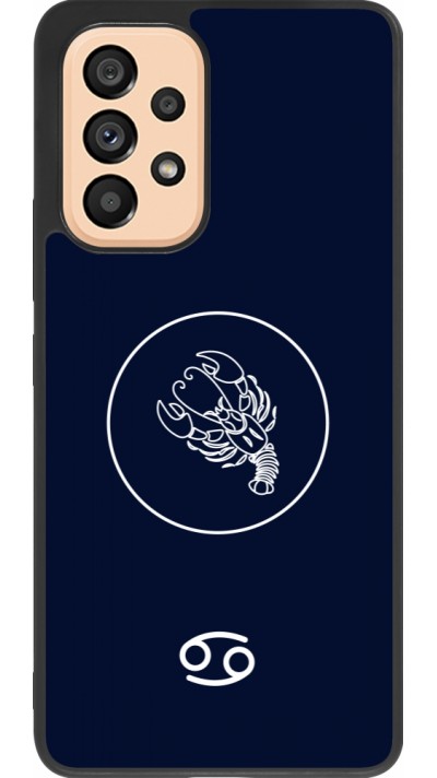 Samsung Galaxy A53 5G Case Hülle - Silikon schwarz Astrologie Krebs