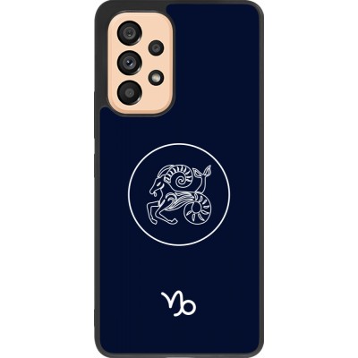 Samsung Galaxy A53 5G Case Hülle - Silikon schwarz Astrologie Steinbock