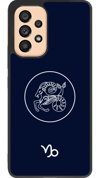 Samsung Galaxy A53 5G Case Hülle - Silikon schwarz Astrologie Steinbock