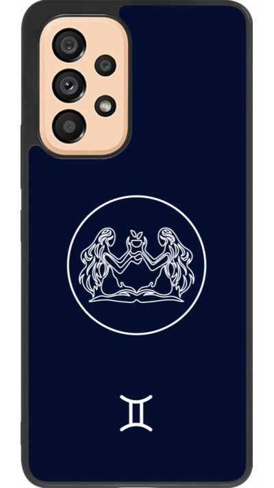 Samsung Galaxy A53 5G Case Hülle - Silikon schwarz Astrologie Zwillinge