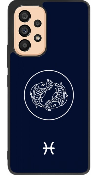 Samsung Galaxy A53 5G Case Hülle - Silikon schwarz Astrologie Fische