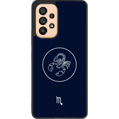 Coque Samsung Galaxy A53 5G - Silicone rigide noir Astrologie Scorpion