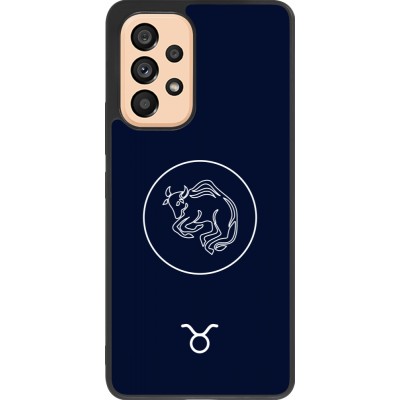 Coque Samsung Galaxy A53 5G - Silicone rigide noir Astrologie Taureau