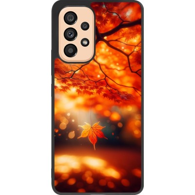Samsung Galaxy A53 5G Case Hülle - Silikon schwarz Herbst Magisch Orange