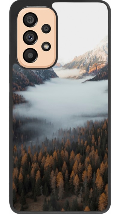Samsung Galaxy A53 5G Case Hülle - Silikon schwarz Autumn 22 forest lanscape