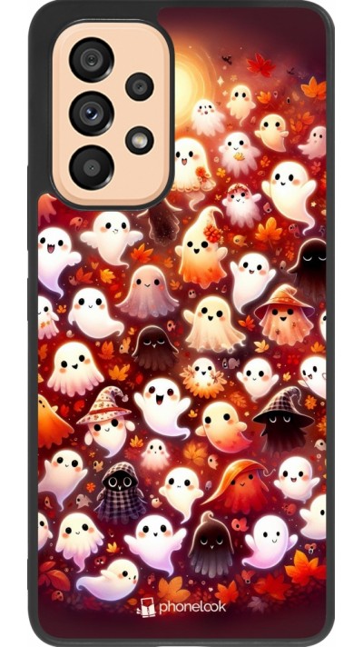 Samsung Galaxy A53 5G Case Hülle - Silikon schwarz Gespenster Herbst niedlich